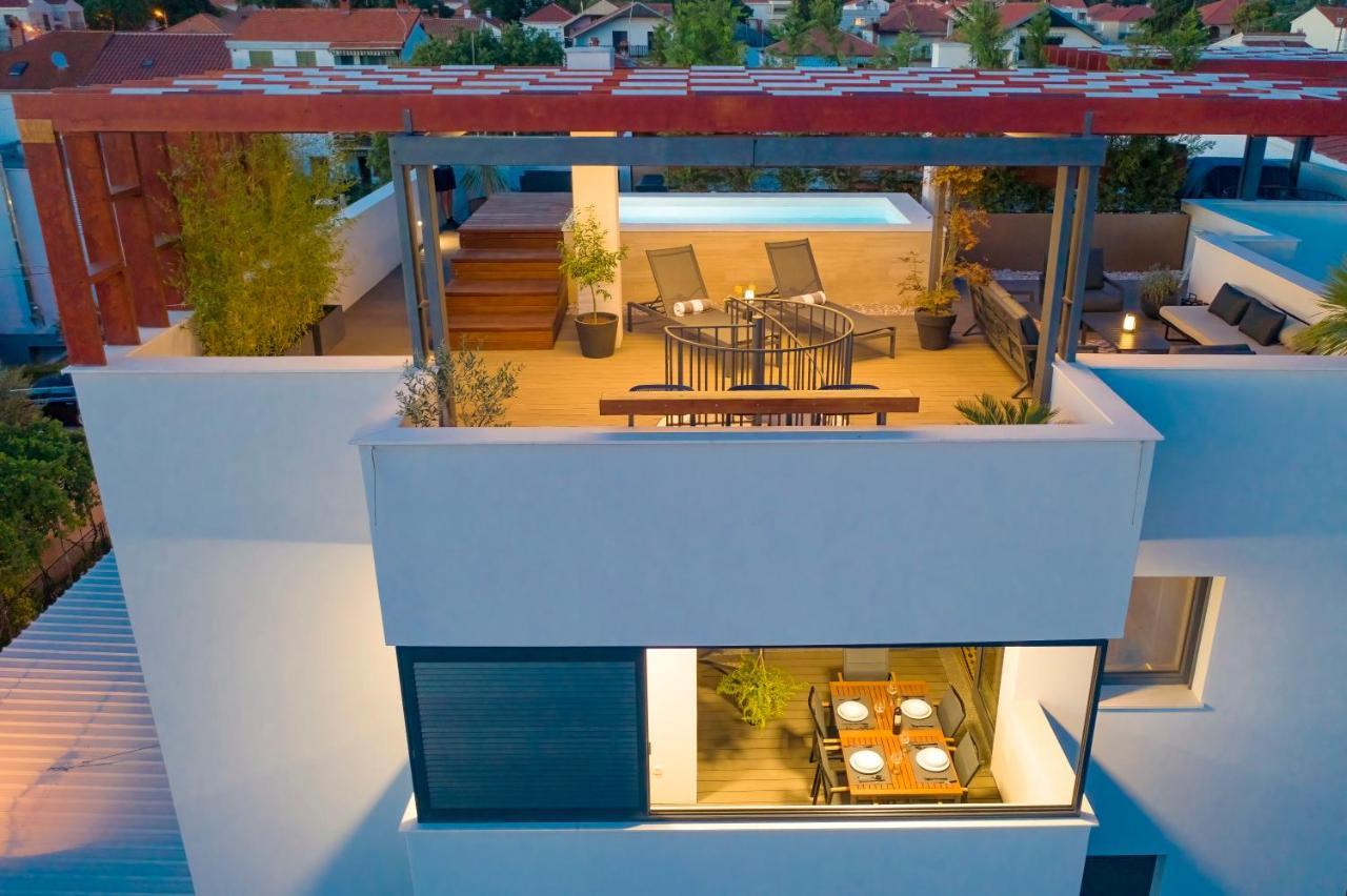 Penthouse Diem - Private Pool With Sea View Zára Kültér fotó
