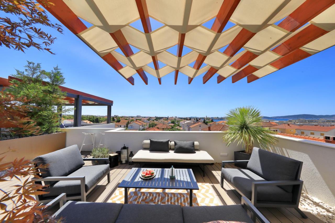 Penthouse Diem - Private Pool With Sea View Zára Kültér fotó