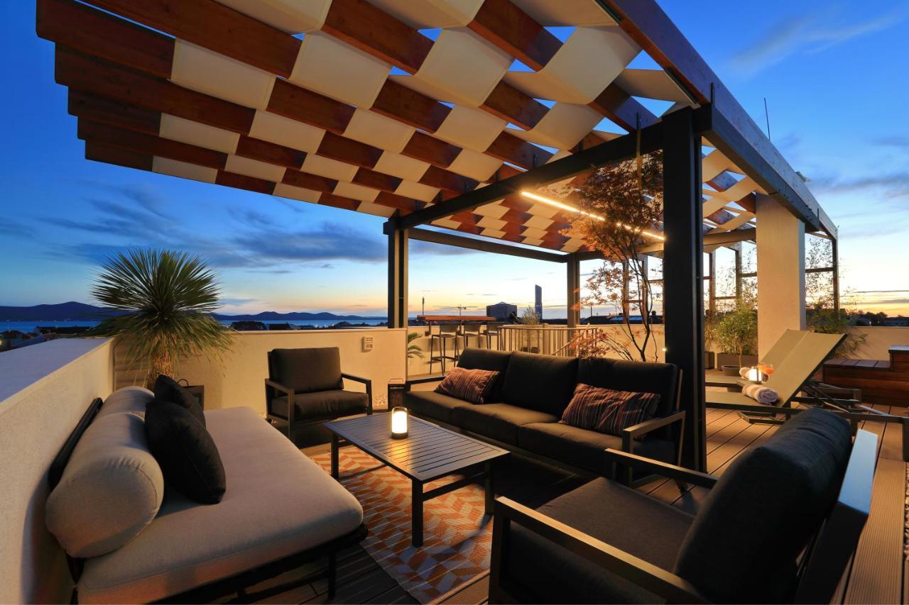 Penthouse Diem - Private Pool With Sea View Zára Kültér fotó